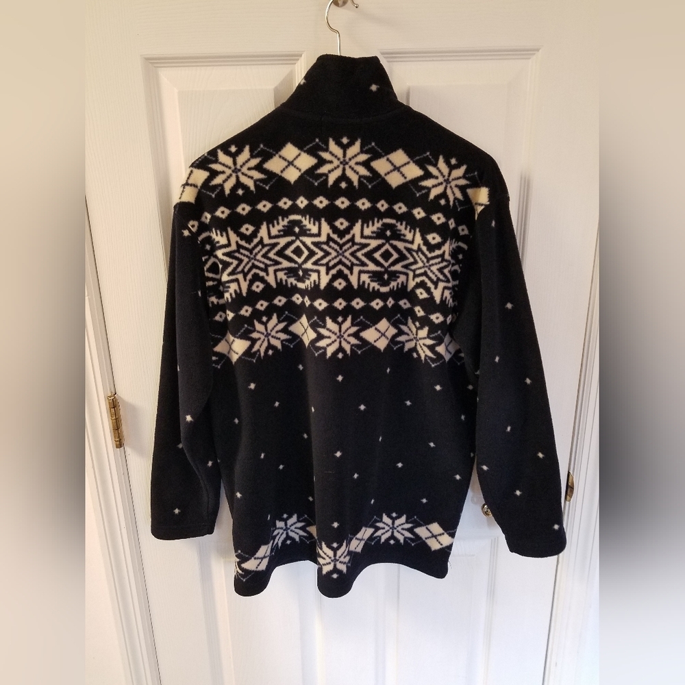 Lauren Ralph Lauren Men's Fleece Fairie Isle Pullover Top Navy Size Medium - Picture 6 of 10